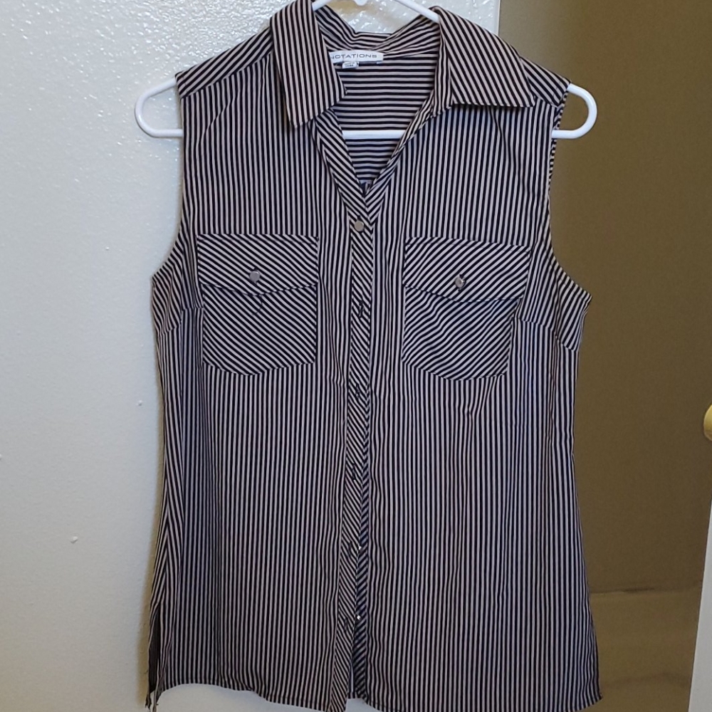 Notations Sleeveless Top